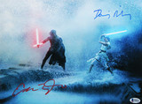 Daisy Ridley & Adam Driver Star Wars Authentic Signed 11x14 Framed Photo BAS