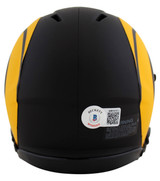Rams Torry Holt Authentic Signed Alternate Eclipse Speed Mini Helmet BAS Witness