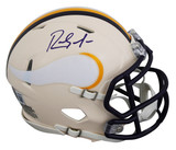 Vikings Randy Moss Authentic Signed Retro Mini Helmet W/ Case BAS Witnessed