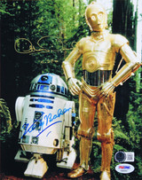 Kenny Baker & Anthony Daniels Star Wars Signed 8x10 Framed Photo BAS #AE64530