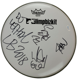Limp Bizkit Signed 12 Inch Drum Head Drumhead ACOA