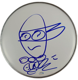 Vanilla Ice Teenage Mutant Ninja Turtles Sketch Autographed 10 Inch Drum Head ACOA