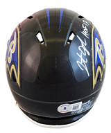 Ravens Jonathan Ogden "HOF 13" Authentic Signed Speed Mini Helmet BAS Witnessed