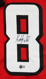 Roddy White Authentic Signed Red Pro Style Framed Jersey BAS Witnessed