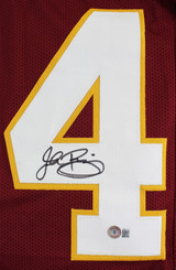 John Riggins Authentic Signed Maroon Pro Style Framed Jersey BAS Witnessed