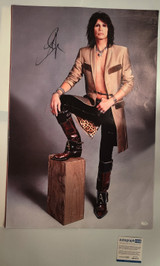 Aerosmith Steven Tyler Autographed Debonair Framed 24x36 Canvas Photo Video Proof