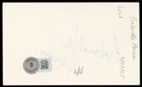 Gabrielle Anwar The Three Musketeers Signed 3x5 Index Card BAS #BL98629