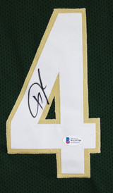 Giannis Antetokounmpo Authentic Signed Green Pro Style Jersey BAS Wit #WG59788