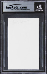 Betsy Palmer Friday The 13th Authentic Signed 3x5 Index Card BAS Slabbed