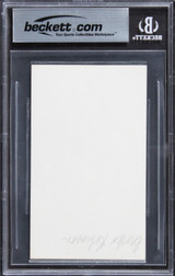 Orioles Brooks Robinson Authentic Signed 3x5 Index Card Autographed BAS Slabbed