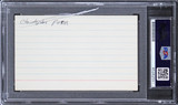 Chris Penn Footloose Authentic Signed 3x5 Index Card PSA/DNA Slabbed