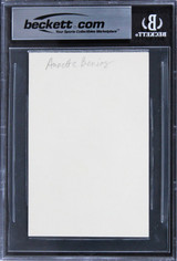 Annette Bening American Beauty Authentic Signed 3x5 Index Card BAS Slabbed