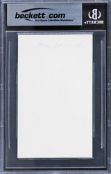 Anne Bancroft The Graduate Authentic Signed 3x5 Index Card BAS Slabbed