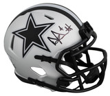 Cowboys Dak Prescott Signed Rave Speed Mini Helmet W/ Case BAS Witnessed