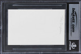 John Singleton Poetic Justice Authentic Signed 3x5 Index Card BAS Slabbed