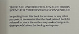 Point of Origin (Unsigned Uncorrected Proof)