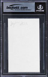 Stephen Stills Buffalo Springfield Authentic Signed 3x5 Index Card BAS Slabbed 2
