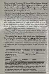 Sex and the City (Unsigned Advance Uncorrected Proof)
