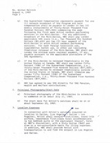 Glenn Ford Hand-Signed 1983 NBC Television "Celebrity" Mini-Series Deal Memo