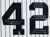 Yankees Mariano Rivera "10x Stat" Signed White Pinstripe Framed Jersey Steiner