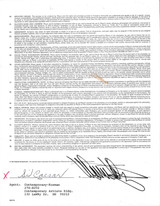 Sid Caesar Hand-Signed 1978 "Vega$" Television Contract
