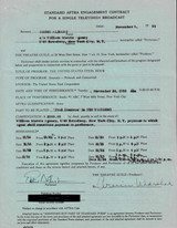 Eddie Albert Hand-Signed 1953 "The United States Steel Hour" Network Television Contract