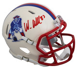 Patriots Wes Welker Authentic Signed Retro Speed Mini Helmet JSA Witnessed