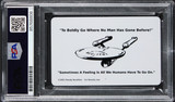 William Shatner Star Trek Signed Captain Kirk Starship License PSA/DNA Slabbed 1