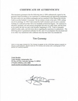 Tim Conway Hand-Signed KABC Radio Broadcast Release