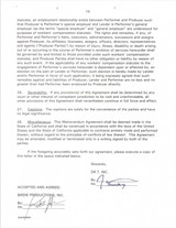 Kate Hudson Hand-Signed Feature Film Employment Agreement