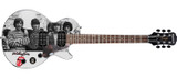 Bill Wyman Autographed Rolling Stones Epiphone Les Paul Photo Graphics Guitar ACOA JSA