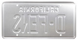 Michael Douglas Falling Down Authentic Signed D-Fens License Plate BAS Witnessed