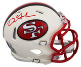 49ers Dre Greenlaw Authentic Signed Retro Speed Mini Helmet BAS Witnessed