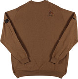 John Daly Signed Match Worn Brown Johnstons of Elgin Cashmere Sweater BAS