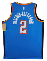 Thunder Shai Gilgeous-Alexander Signed Blue Nike Icon Ed. Jersey PSA #AQ71719