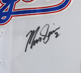 Rangers Marcus Semien Signed White Nike Framed Jersey w/ 2023 WS Patch BAS Wit