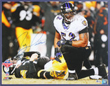 Ravens Ray Lewis Authentic Signed 16x20 Framed Photo Autographed BAS #M22963