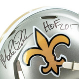 Morton Anderson Signed HOF 2017 Inscription New Orleans Saints Flash Mini Football Helmet (JSA)