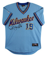 Brewers Robin Yount "HOF 99" Signed Blue Majestic CC Jersey PSA/DNA #L33415