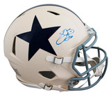 Cowboys Emmitt Smith Signed Retro Full Size Speed Proline Helmet BAS Witnessed