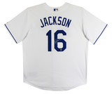 Royals Bo Jackson Authentic Signed White Majestic Cool Base Jersey BAS Witnessed