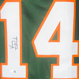 Vinny Testaverde Signed College-Edition Green Football Jersey (JSA)