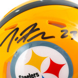 Joe Haden Signed Pittsburgh Steelers Throwback Gold Speed Mini Football Helmet (JSA)
