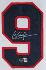 Charlie Sheen Major League Signed White Pro Style Framed Jersey BAS Wit #WN24915