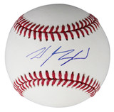 Rangers Wyatt Langford Signed Robert Manfred OML Baseball Fanatics #XP14102578