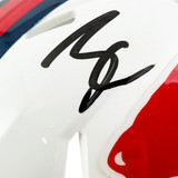 James Cook Signed Buffalo Bills Throwback 63-73 Speed Mini Football Helmet (Beckett)