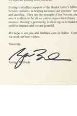 George W. Bush Letter
