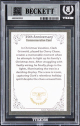 Chevy Chase Christmas Vacation Signed Custom Trading Card Auto 10! BAS Slabbed