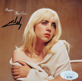 Billie Eilish Signed "Happier Than Ever" Art Card w/ Double LP, CD & Splatter Art Card JSA