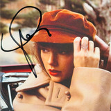 Taylor Swift Signed "Red: Taylor's Version" CD Cover with/ 4 Red Vinyl LP JSA